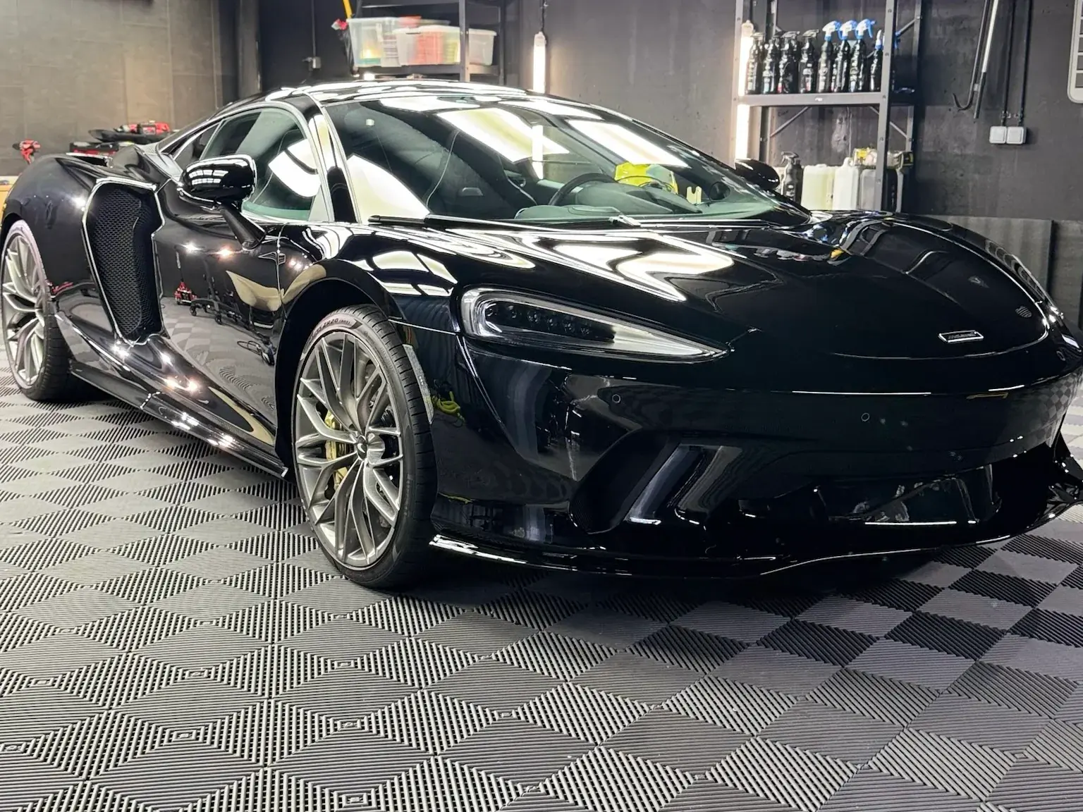 Detailed luxury car